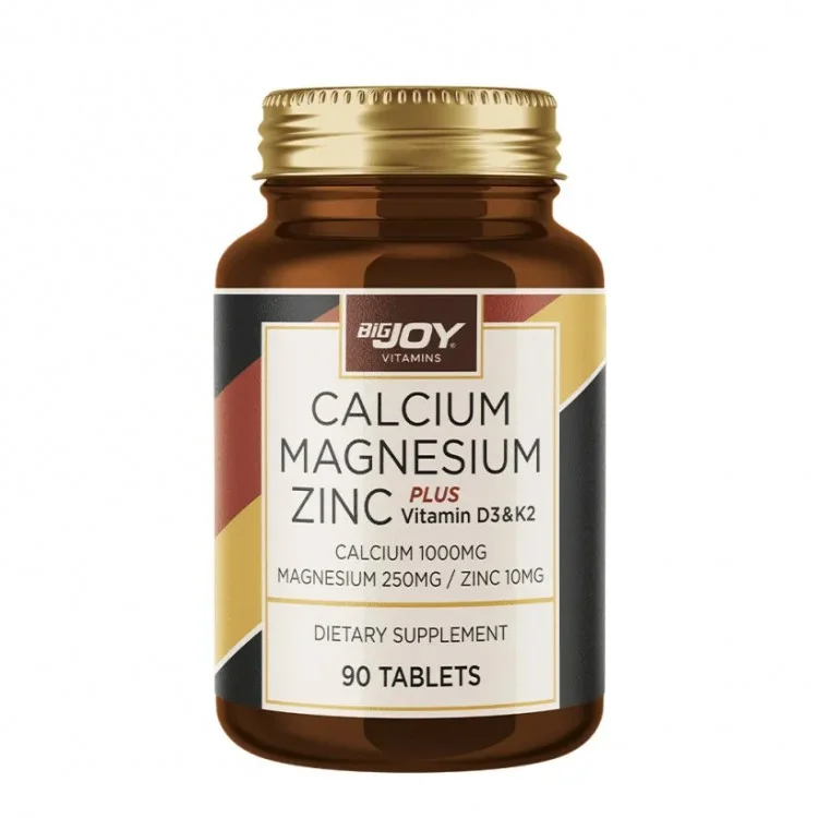 BIGJOY VITAMINS CALCIUM MAGNESIUM ZINC 90 TABLET