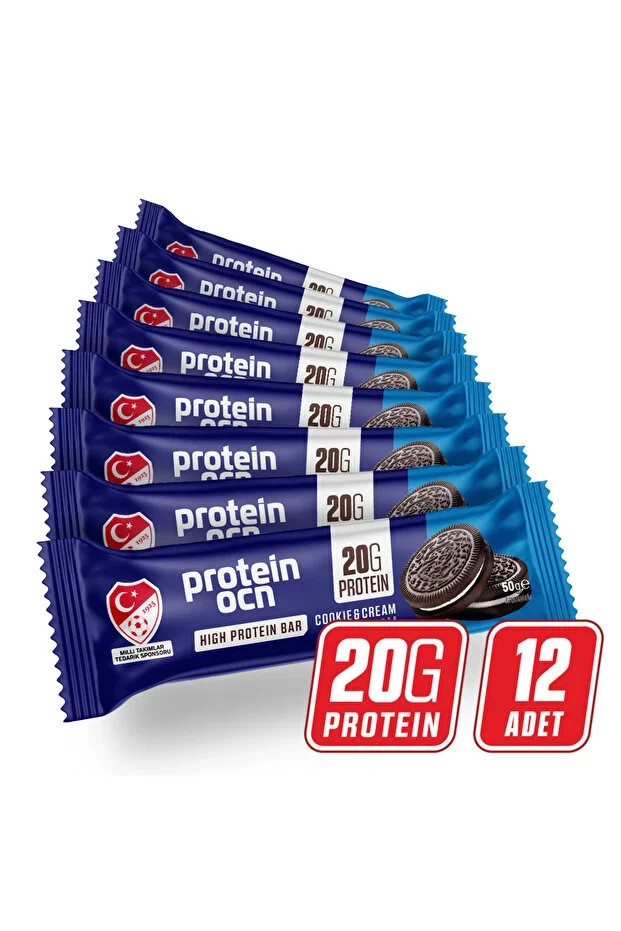 PROTEİNOCEAN COOKIE & CREAM AROMALI PROTEIN BAR - 12 ADET