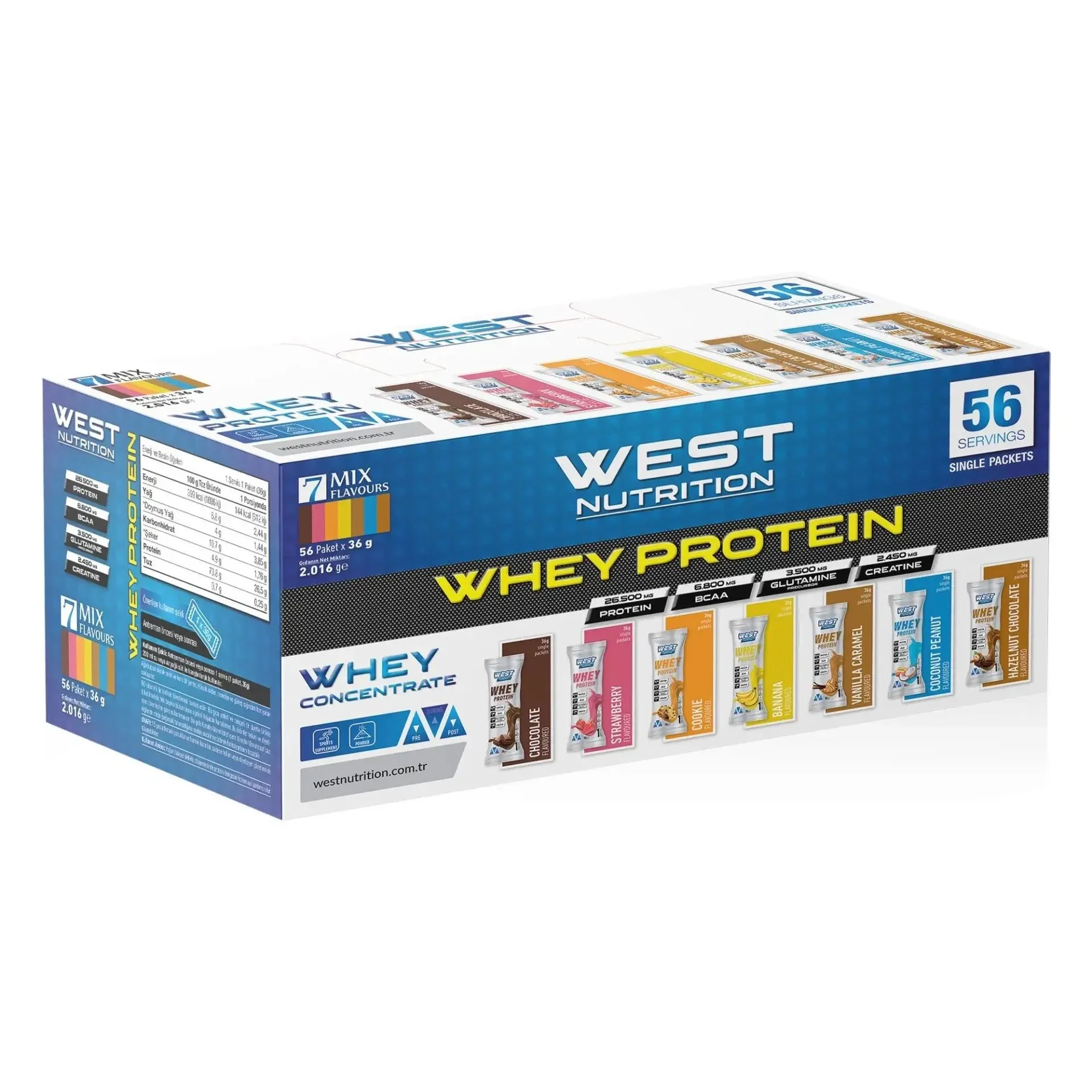 WEST NUTRITION WHEY PROTEIN 56 ŞASE MIX