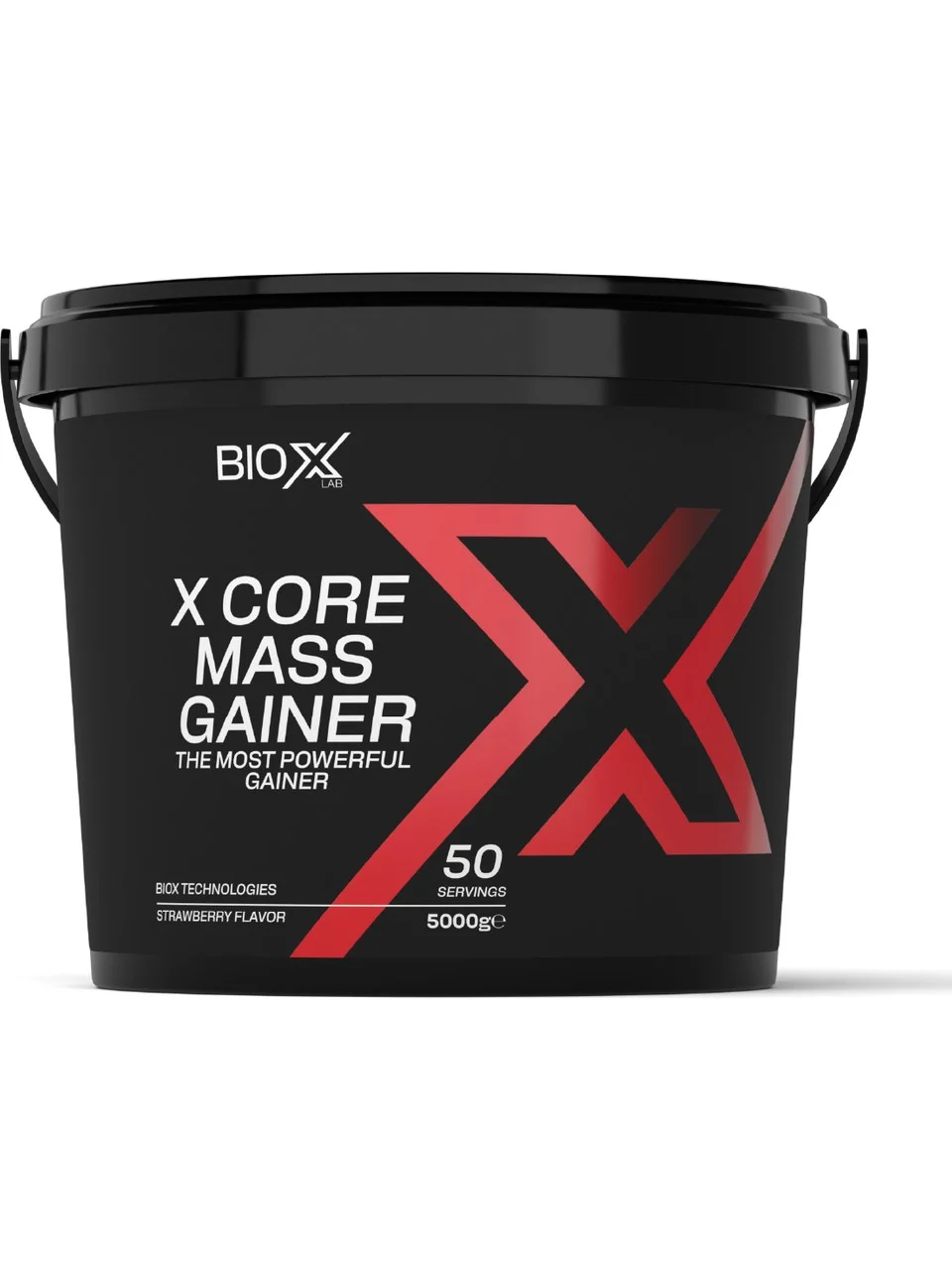 BIOXLAB X-CORE MASS GAINER ÇILEK AROMALI 5000 GR 50 SERVIS KARBONHIDRAT TOZU - GAINER - HACIM
