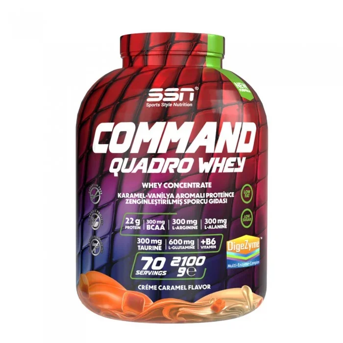 SSN SPORTS STYLE NUTRITION COMMAND QUADRO WHEY 2100GR (CREME CARAMEL) PROTEIN TOZU