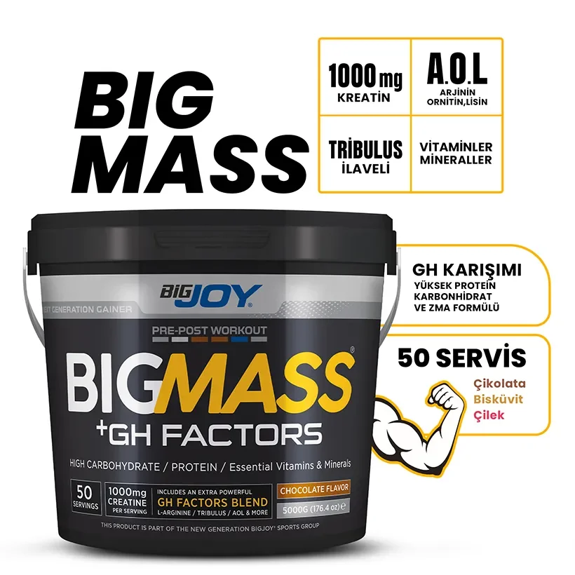 BIGJOY BIGMASS GAINER GH FACTORS MUZ AROMALI 5000G
