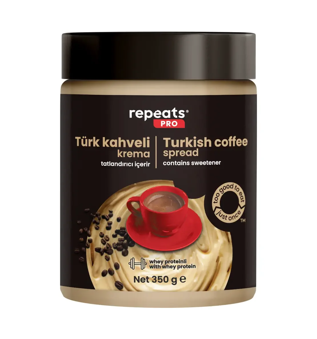 REPEATS PRO YÜKSEK PROTEINLI TÜRK KAHVELI KREMA 350GR