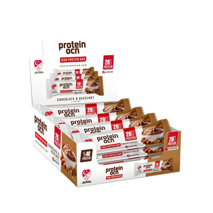 PROTEİNOCEAN FINDIK ÇİKOLATASI AROMALI PROTEIN BAR - 12 ADET