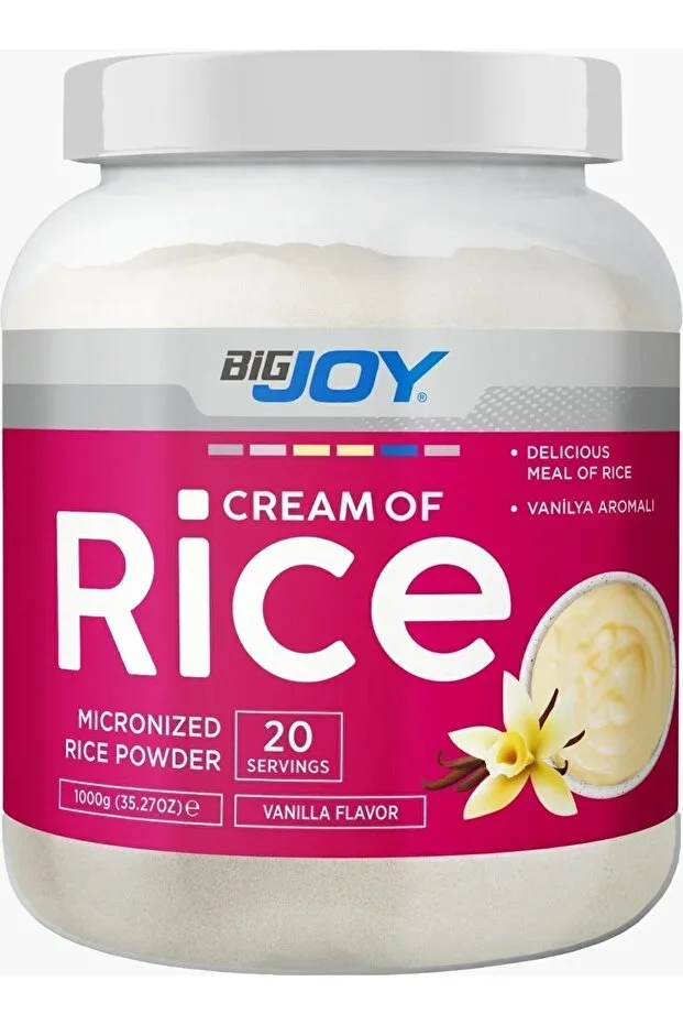 BIGJOY CREAM OF RICE VANILYA 1000G PIRINÇ KREMASI 20 SERVIS- KARBONHIDRAT