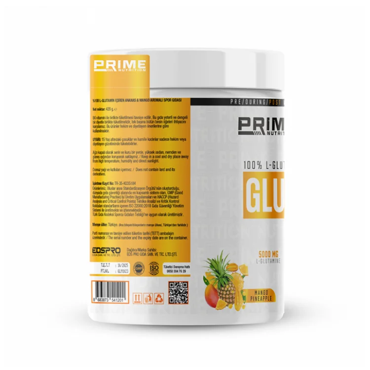 PRİME NUTRİTİON L-GLUTAMİNE 420 GR ANANAS AROMALI