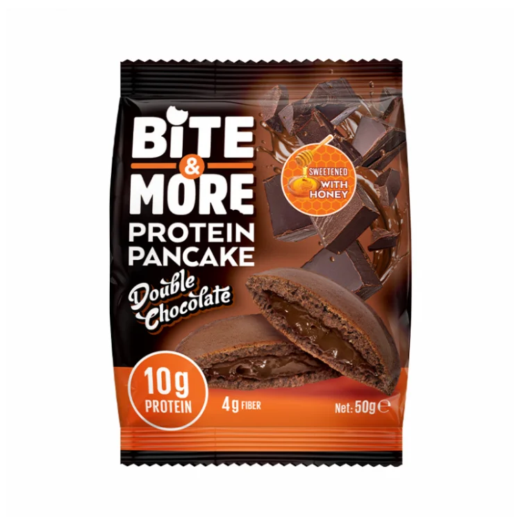 BİTE MORE PROTEİN PANCAKE DOUBLE ÇİKOLATA AROMALI (50 GR) - 1 ADET