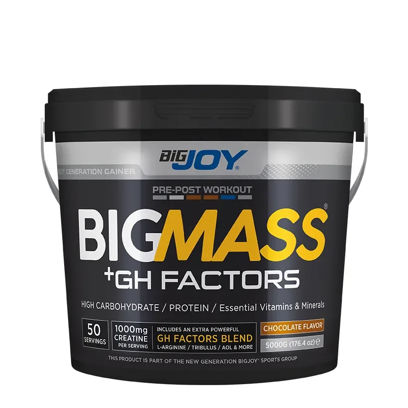 BIGJOY BIGMASS GAINER GH FACTORS ÇİKOLATA AROMALI 5000G