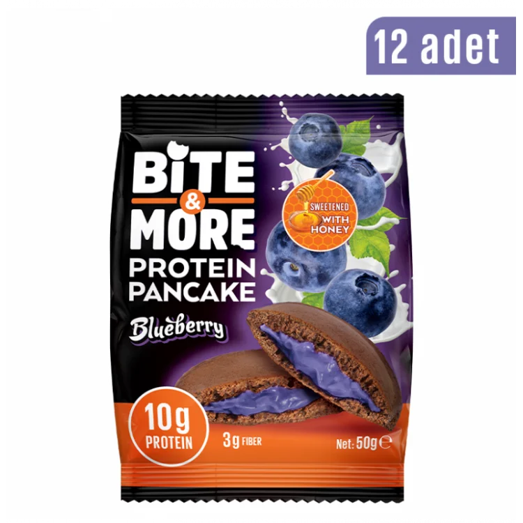 BİTE MORE PROTEİN PANCAKE ORMAN MEYVELİ (50 GR) - 12 ADET