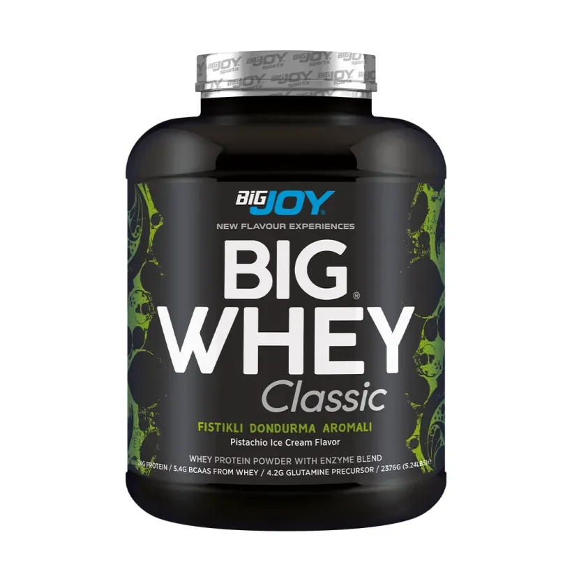 BIGJOY BIGWHEY WHEY PROTEIN CLASSIC FISTIKLI DONDURMA AROMALI 2376G 72 SERVIS
