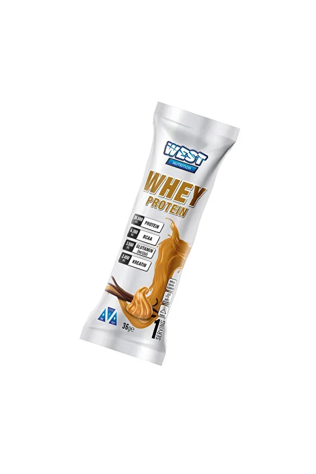 WHEY PROTEIN TOZU VANİLYA & KARAMEL AROMALI 36 GR TEK KULLANIMLIK
