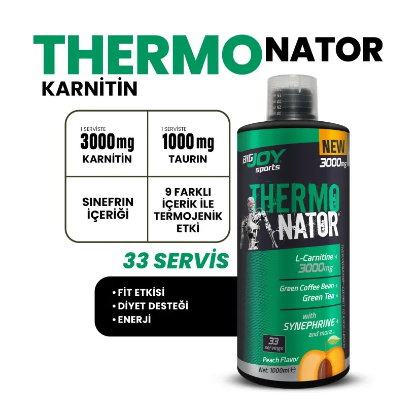 BİGJOY THERMONATOR L-CARNİTİNE 1000 ML LİMON AROMALI