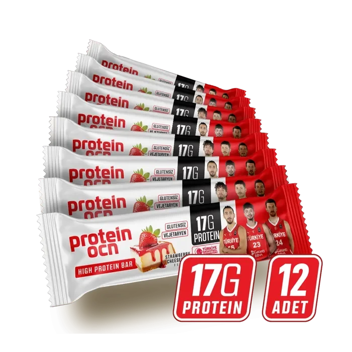 PROTEİNOCEAN ÇİLEK AROMALI PROTEIN BAR - 12 ADET